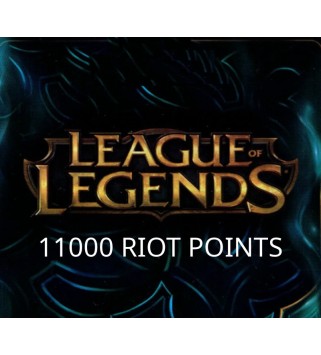 League of Legends 11000 RP Prepaid Card Key EUROPE